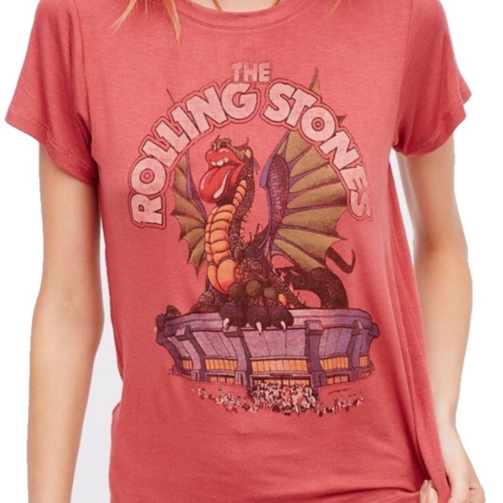 Daydreamer for Free People Rolling Stones Tee Size Small